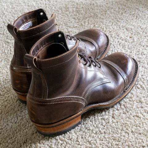 Drew's 6" Contractor Captoe in Rowdy Smooth