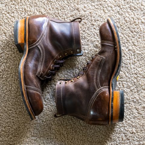 Drew's 6" Contractor Captoe in Rowdy Smooth