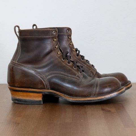 Drew's 6" Contractor Captoe in Rowdy Smooth