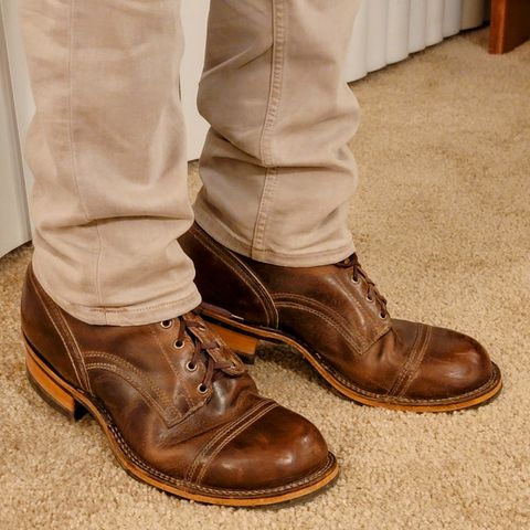 Drew's 6" Contractor Captoe in Rowdy Smooth