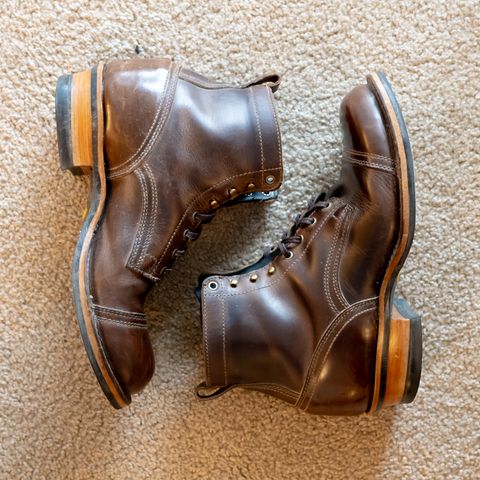 Drew's 6" Contractor Captoe in Rowdy Smooth