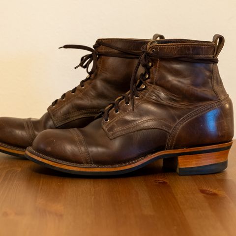 Drew's 6" Contractor Captoe in Rowdy Smooth