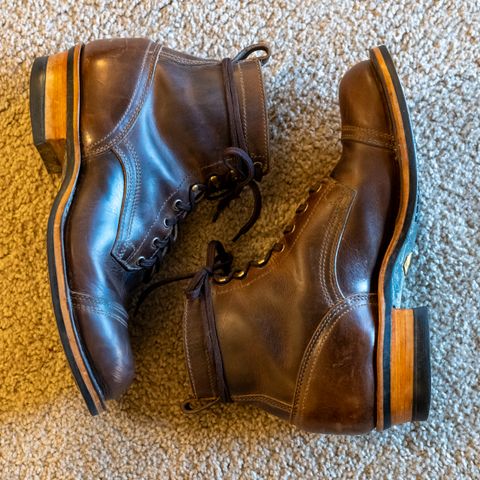 Drew's 6" Contractor Captoe in Rowdy Smooth