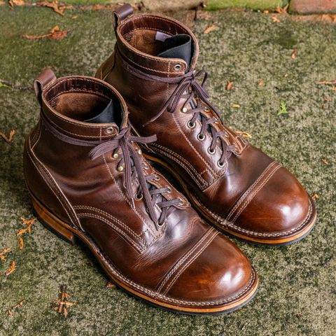 Drew's 6" Contractor Captoe in Rowdy Smooth