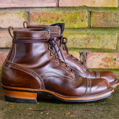 Drew's 6" Contractor Captoe in Rowdy Smooth