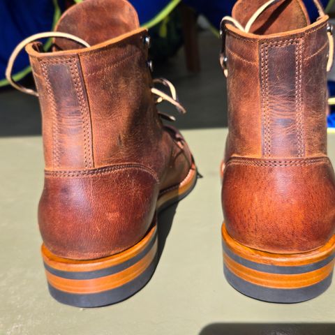 Truman Cap Toe Boot in Cognac Teton Stag