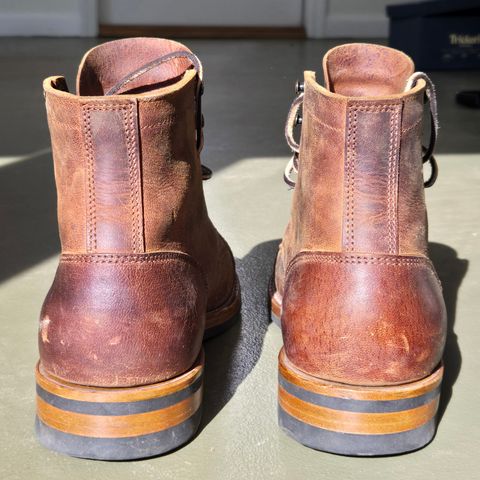 Truman Cap Toe Boot in Cognac Teton Stag