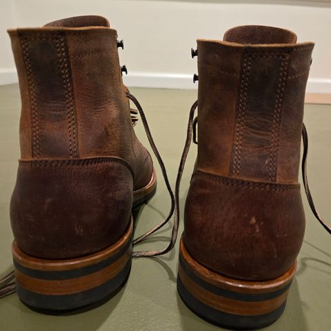 Truman Cap Toe Boot in Cognac Teton Stag