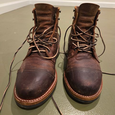 Truman Cap Toe Boot in Cognac Teton Stag