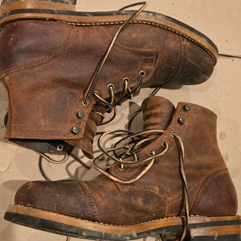 Truman Cap Toe Boot in Cognac Teton Stag
