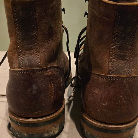 Truman Cap Toe Boot in Cognac Teton Stag