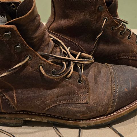 Truman Cap Toe Boot in Cognac Teton Stag