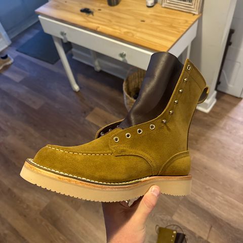 Nicks Moc Toe in Tasman Leather Group Coyote Roughout