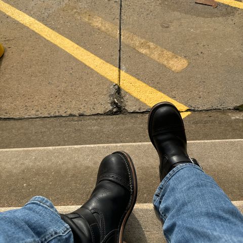 Wesco Boss Engineer Boot in Unknown Leather