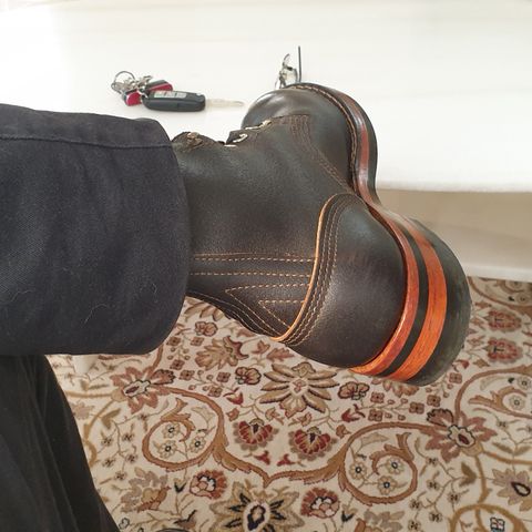 Nicks Officer in Horween Brown Waxed Flesh