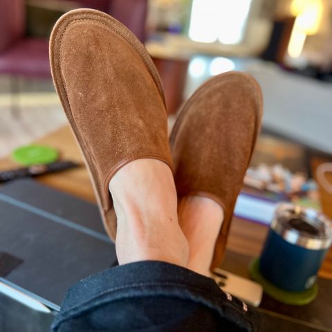 Viberg Slide in Unknown Suede