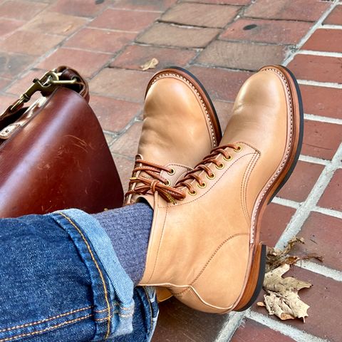 Y'2 Leather Work Boot in Kakishibu Horse (KS-02)