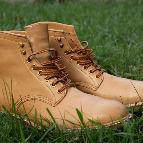 Y'2 Leather Work Boot in Kakishibu Horse (KS-02)
