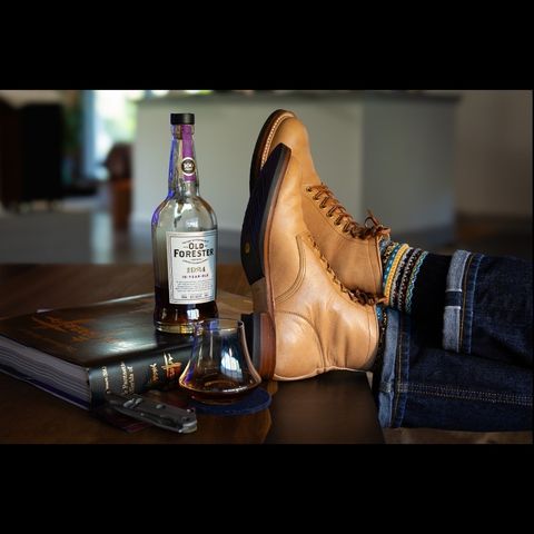 Y'2 Leather Work Boot in Kakishibu Horse (KS-02)