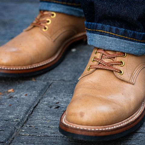 Y'2 Leather Work Boot in Kakishibu Horse (KS-02)