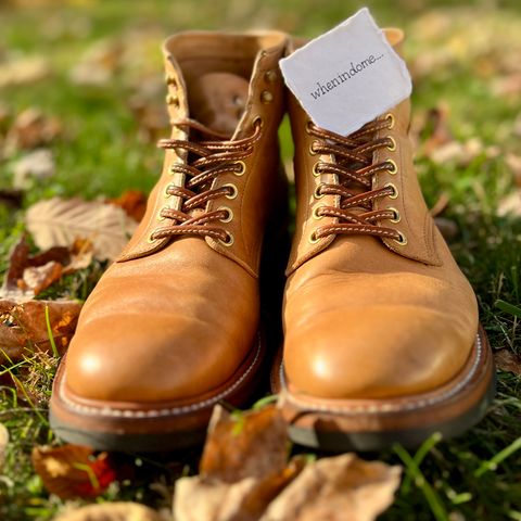 Y'2 Leather Work Boot in Kakishibu Horse (KS-02)