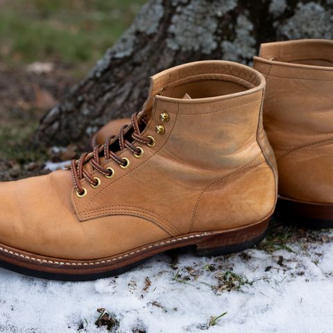 Y'2 Leather Work Boot in Kakishibu Horse (KS-02)