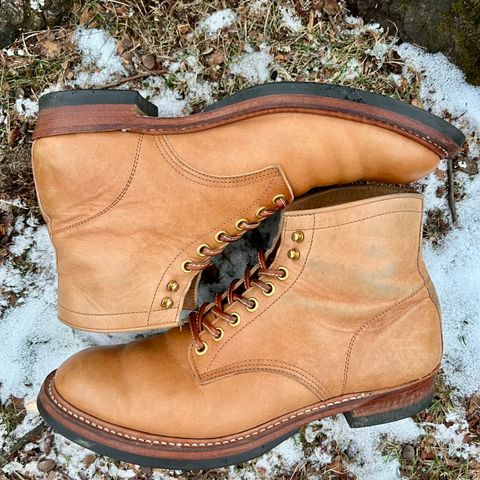 Y'2 Leather Work Boot in Kakishibu Horse (KS-02)