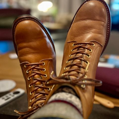 Y'2 Leather Work Boot in Kakishibu Horse (KS-02)