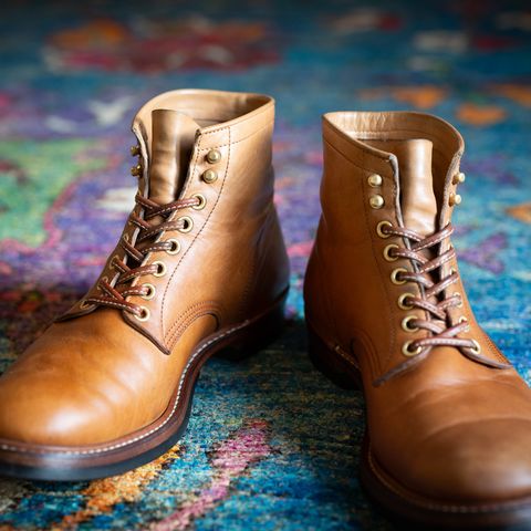 Y'2 Leather Work Boot in Kakishibu Horse (KS-02)