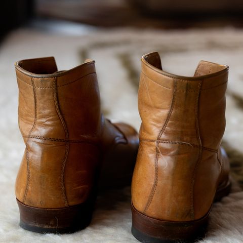 Y'2 Leather Work Boot in Kakishibu Horse (KS-02)