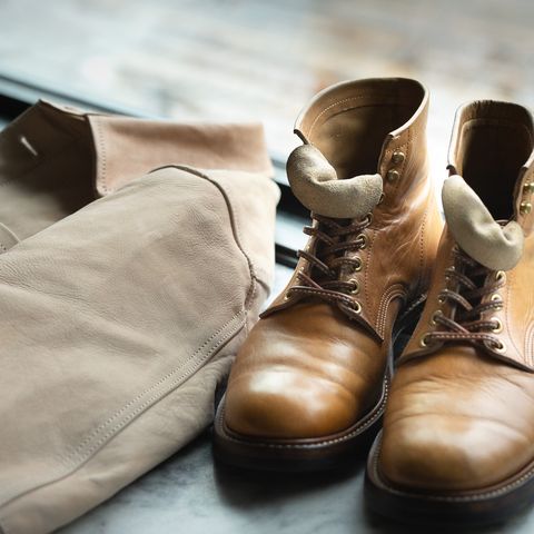 Y'2 Leather Work Boot in Kakishibu Horse (KS-02)