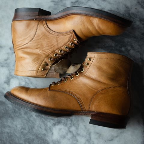 Y'2 Leather Work Boot in Kakishibu Horse (KS-02)