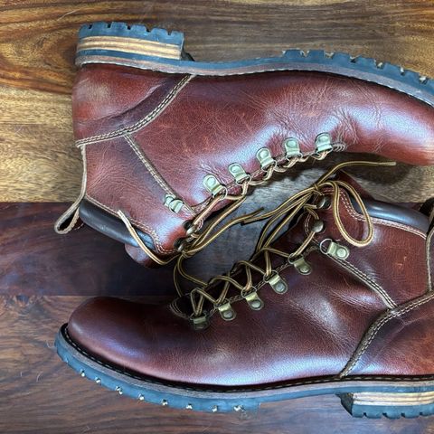 Craft & Glory Hike Boots in Full Grain Waxed Water Buffalo