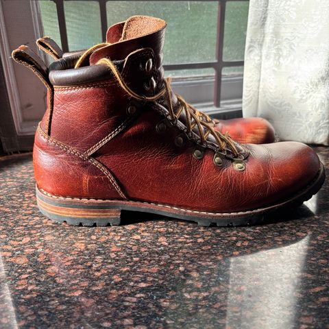 Craft & Glory Hike Boots in Full Grain Waxed Water Buffalo