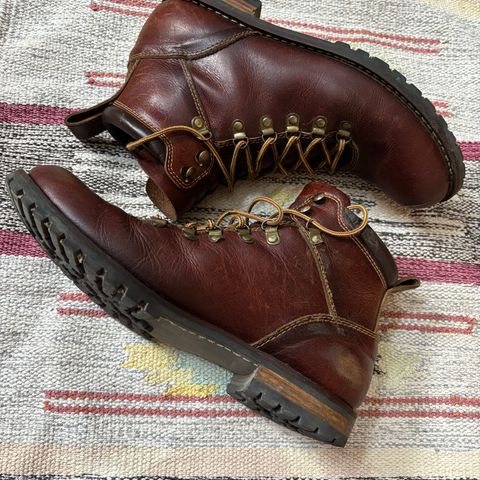 Craft & Glory Hike Boots in Full Grain Waxed Water Buffalo