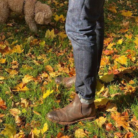 Meermin Chelsea Boot in C.F. Stead Rust Waxy Commander Suede