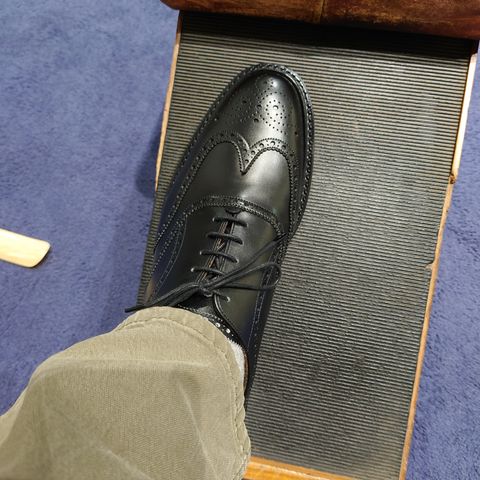 View photo of Joseph Cheaney & Sons Hythe II R Wingtip in Black Calf Leather