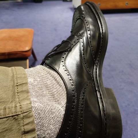 View photo of Joseph Cheaney & Sons Hythe II R Wingtip in Black Calf Leather
