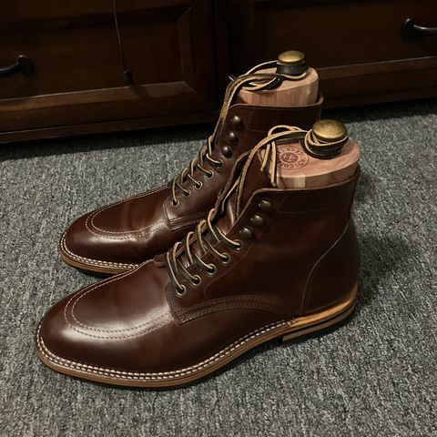 Parkhurst Niagara Stitchdown in Tempesti Chestnut Veg Tan