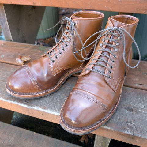Viberg Service Boot BCT in Horween Bourbon Shell Cordovan