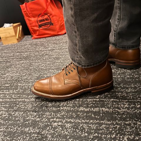 Viberg Service Boot in Annonay Tan French Vocalou
