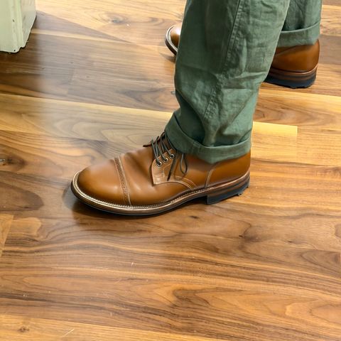 Viberg Service Boot in Annonay Tan French Vocalou
