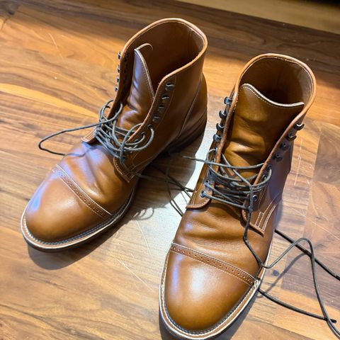 Viberg Service Boot in Annonay Tan French Vocalou