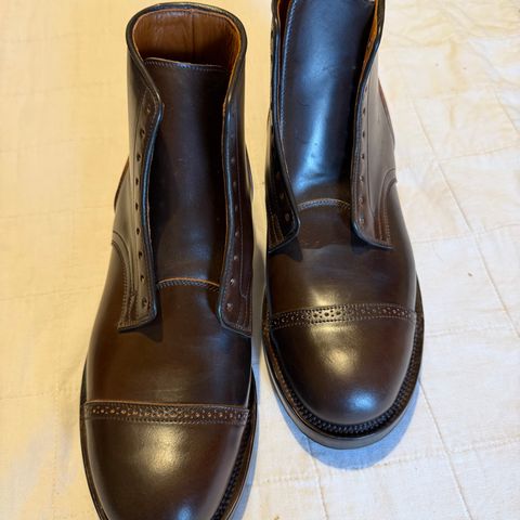 Viberg Service Boot BCT in Horween Dark Cognac Shell Cordovan