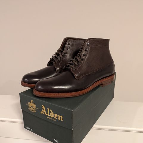 Alden X Sherman Brothers Gwynedd Plain Toe in Horween Color 8 Shell Cordovan & Horween Arabica Lux Calfskin