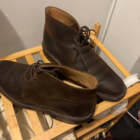 Crockett & Jones Molton in Dark Brown Roughout Suede