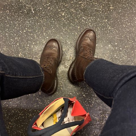 Crockett & Jones Islay in Dark Brown Scotch Grain