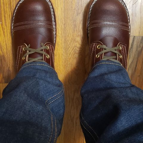 Nicks Lace Up Heritage in Horween Tan Waxed Flesh