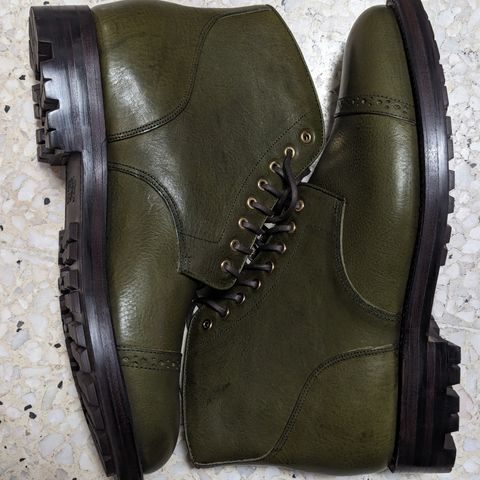 Grant Stone Garrison Boot in Badalassi Carlo Oliva Minerva Box