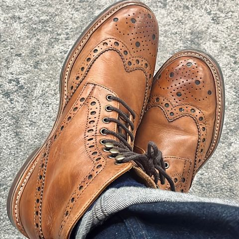 Grenson Fred in Handpainted Tan